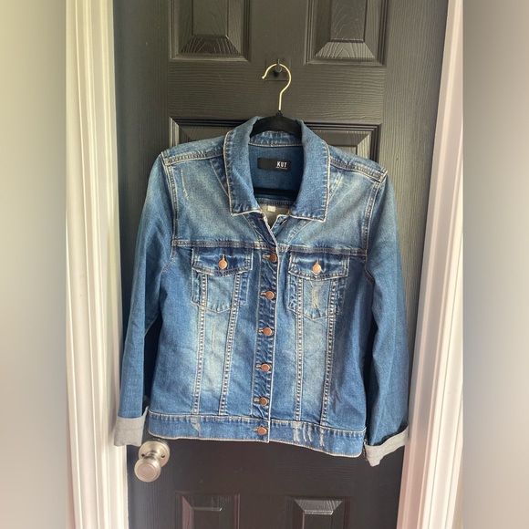 Kut from the Kloth Jackets & Blazers - Kut from the Kloth Distressed Denim Jacket-Size L